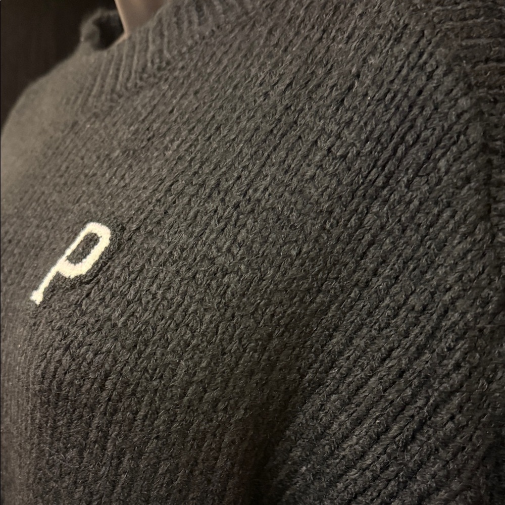PINK Victoria's Secret Black Crewneck Sweater